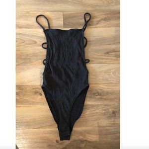 Urban Outfitters Black Backless Bodysuit
